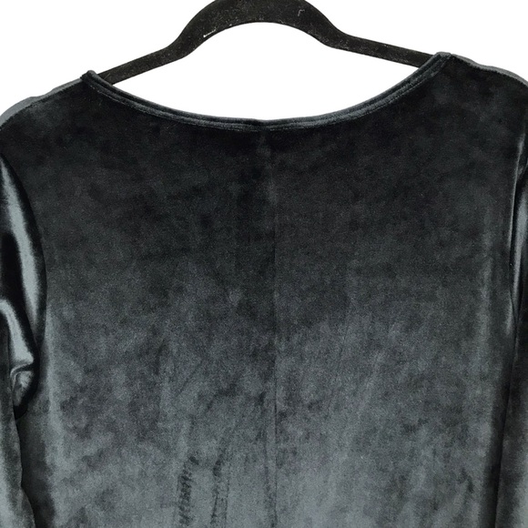 Women's Medium Smash + Tess Friday Velour Jumpsuit in Midnight Black Romper - Picture 11 of 13